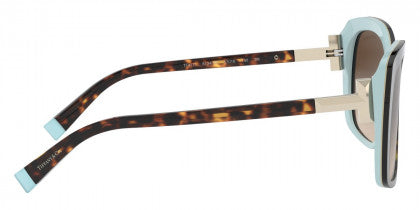 T105 TIFFANY TF4171 81343B 57 HAVANA ON TIFFANY BLUE / BROWN GRADIENT