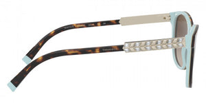 T12 TIFFANY TF4174B 81343B 56 HAVANA ON TIFFANY BLUE / BROWN GRADIENT