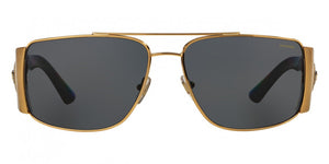 V3 VERSACE VE2163 100281 63 GOLD / GRAY POLARIZED