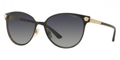 V33 VERSACE VE2168 1377T3 3P 57 MATTE BLACK / LIGHT GRAY GGRADIENT DARK GRAY