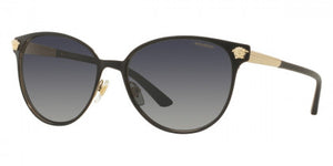 V33 VERSACE VE2168 1377T3 3P 57 MATTE BLACK / LIGHT GRAY GGRADIENT DARK GRAY