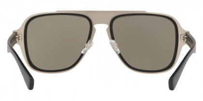 V91 VERSACE VE2199 10006G 56 MATTE BLACK / LIGHT GRAY MIRRORED SILVER