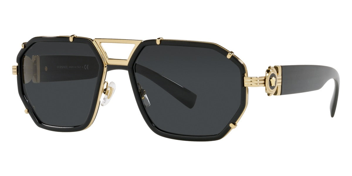 V98 VERSACE VE2228 100287 59 BLACK / DARK GRAY