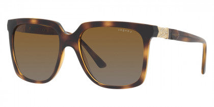VG010 VOGUE VO5476SB W656T5 54 DARK HAVANA  GRAY GRADIENT BROWN POLARIZED